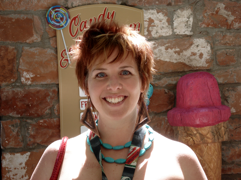 Large Copper Triangle Earrings Large Copper Earrings on Customer.