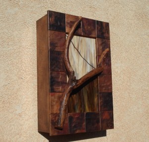 Copper Tiles Light Sconce