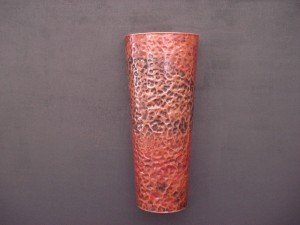 Heavy Hammered Copper Light Sconce