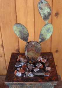 Copper Cactus Water Feature