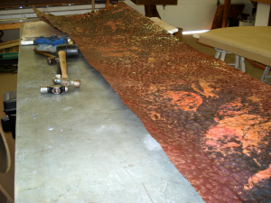 Hand hammered copper