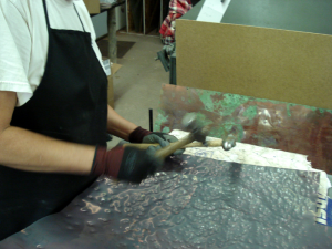 Hand Hammering Copper