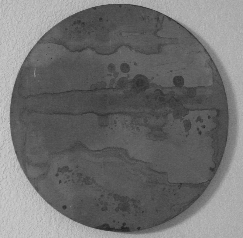 Copper Art Piece Resembling the Moon