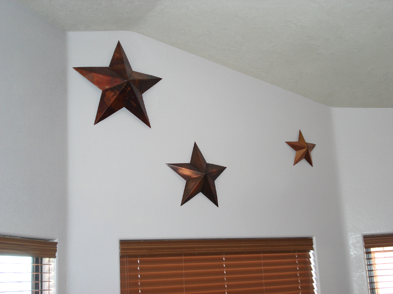 Copper Stars Display