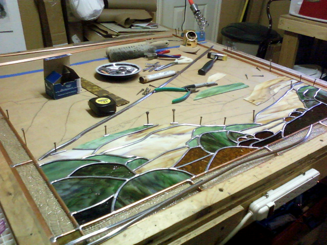 Trade tools // Stained Glass // Mike Dumas Copper Designs.