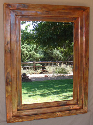 Copper Stepped Mirror