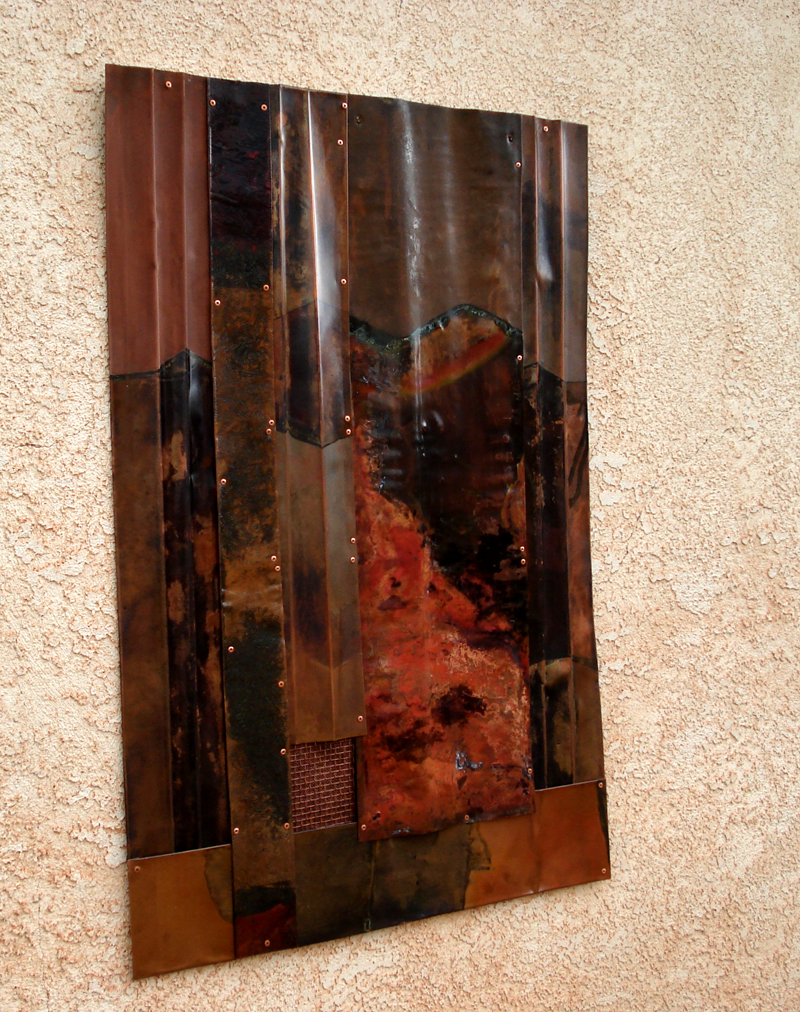 Copper Art Work w/ Combination of Textures