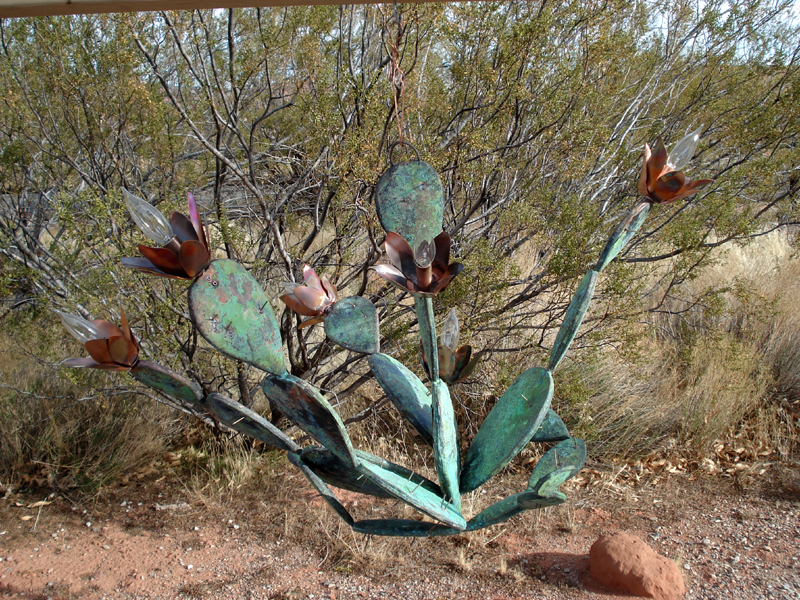 Copper Cactus Chandelier