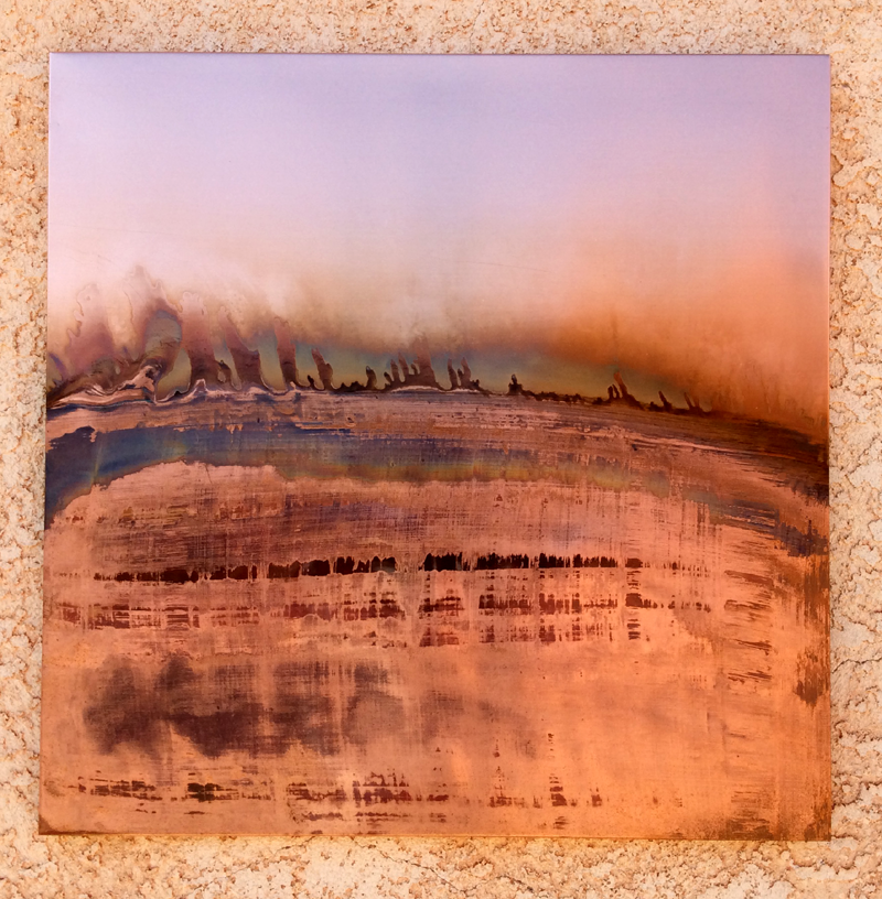 Nature made copper art // solar flare // abstract design by Mike Dumas Copper Designs.