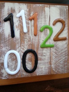 Fused Glass House Numbers by Mike Dumas Copper Designs