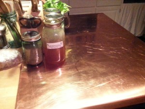 Copper Countertop w/Patina by Mike Dumas Copper Designs