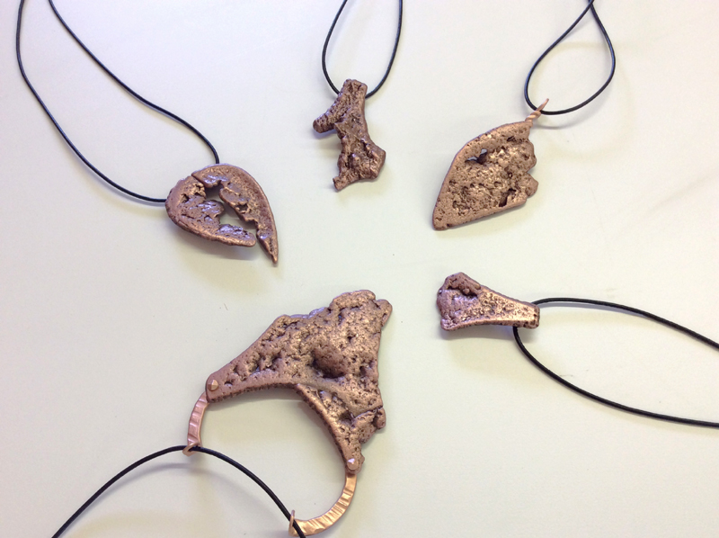 statement jewelry // copper necklaces by Mike Dumas Copper Designs.